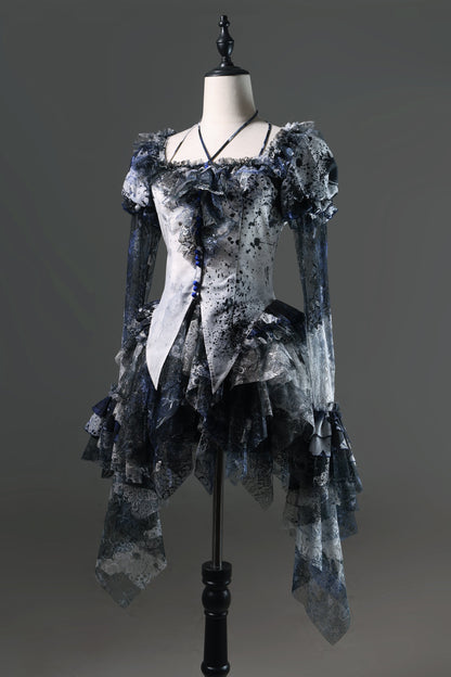 [Deadline for reservations: December 10] Bloodstained Asymmetrical Tulle Skirt Pants + Leg Rings