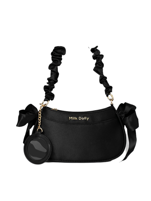 フローティングキャットサテンワンショルダーバッグ