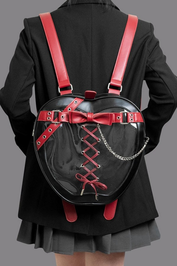 ダークスタイルベルトチェーンりんごバック