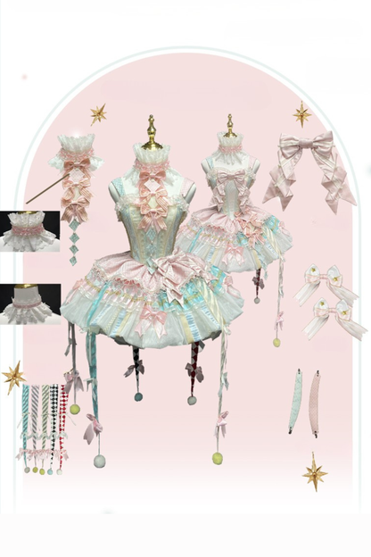 【12月26日予約締切】サーカスシリーズファンフェアキャンディカラーロリータピエロドレス＋フルセットA/B