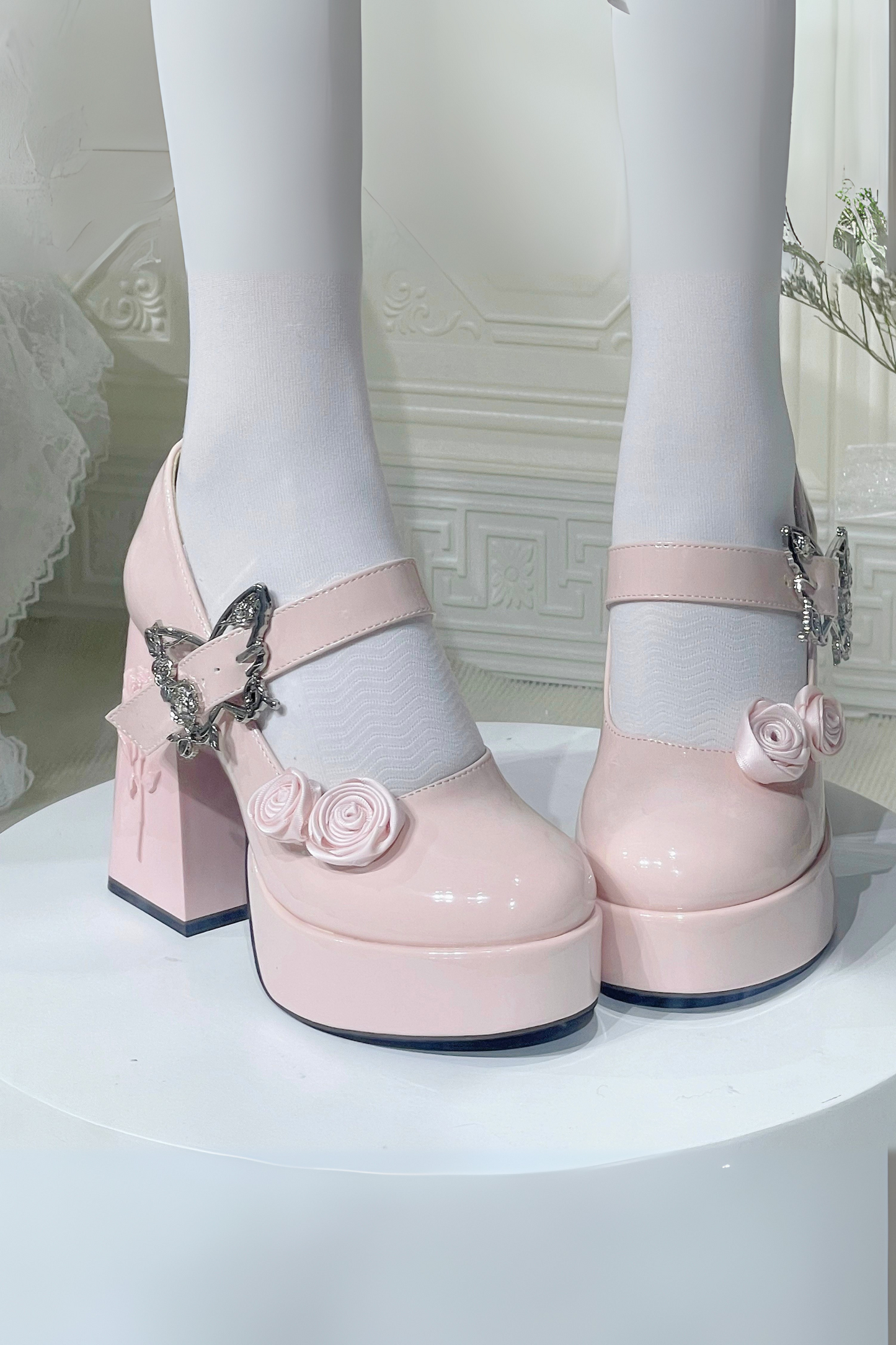 Floating Dreamland Platform Block Heels