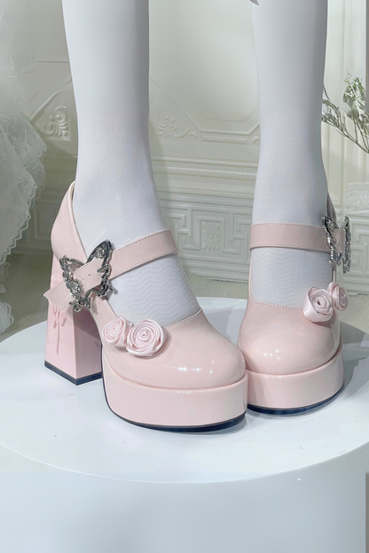 Floating Dreamland Platform Block Heels