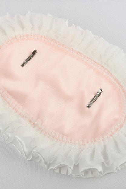 Baby feather doll Lolita flat hat + hood