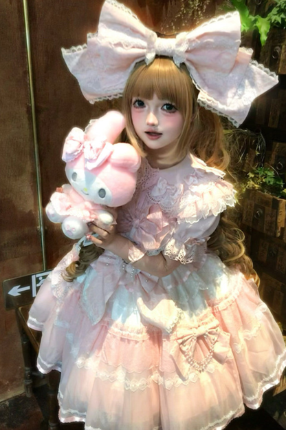 Sweet Princess Lolita Dress + Big Headband