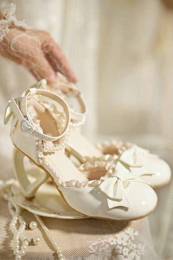 ハートラブロリータパールピーチヒール