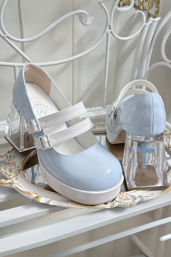 【予約商品】クロスアリアゴシックロリータクリアシューズ