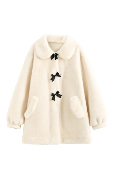 トリプルリボンミドルファーコート