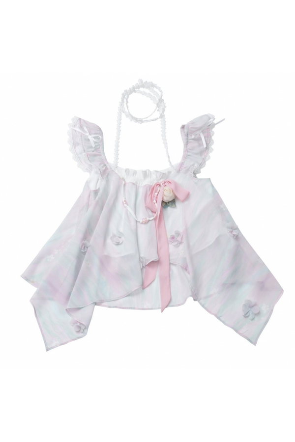 フローラルブリスノースリーブドレス＋ショートパンツ＋ノースリーブトップス