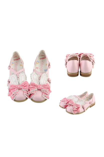 Sheep Puff Polka Dot Shoes