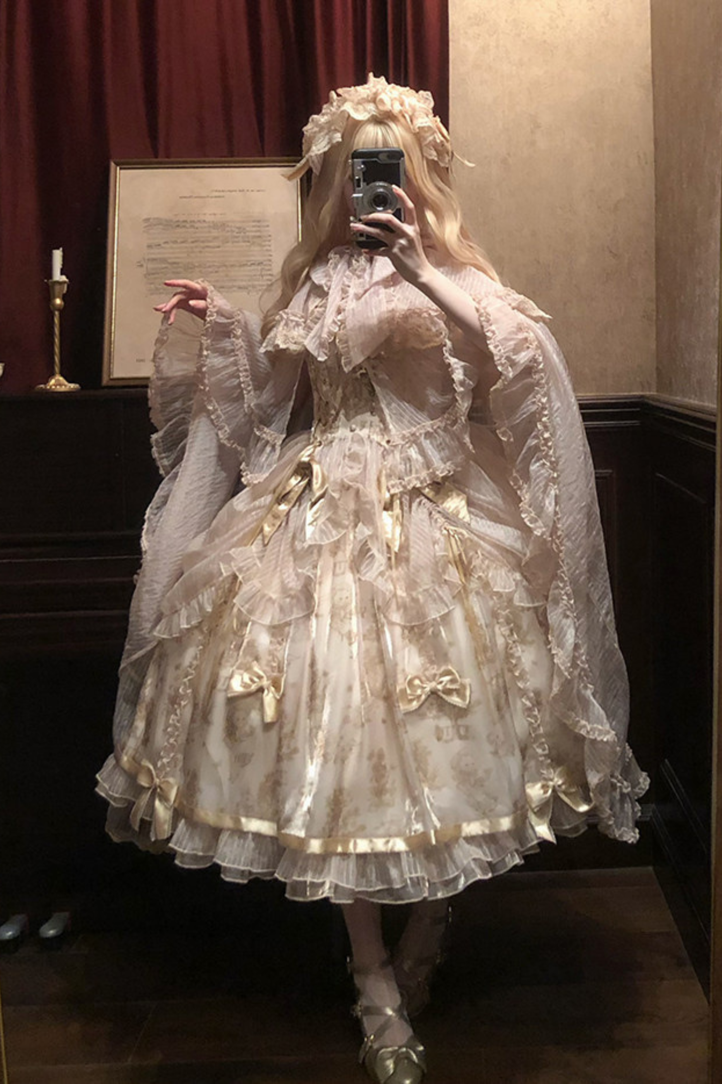 【4月3日予約締切】ファンタジーシアーフードロリータケープ