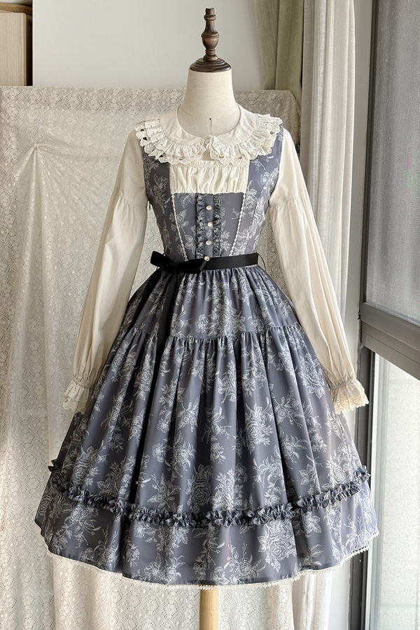 Sketch Wild Rose Elegant Lolita Jumperskirt