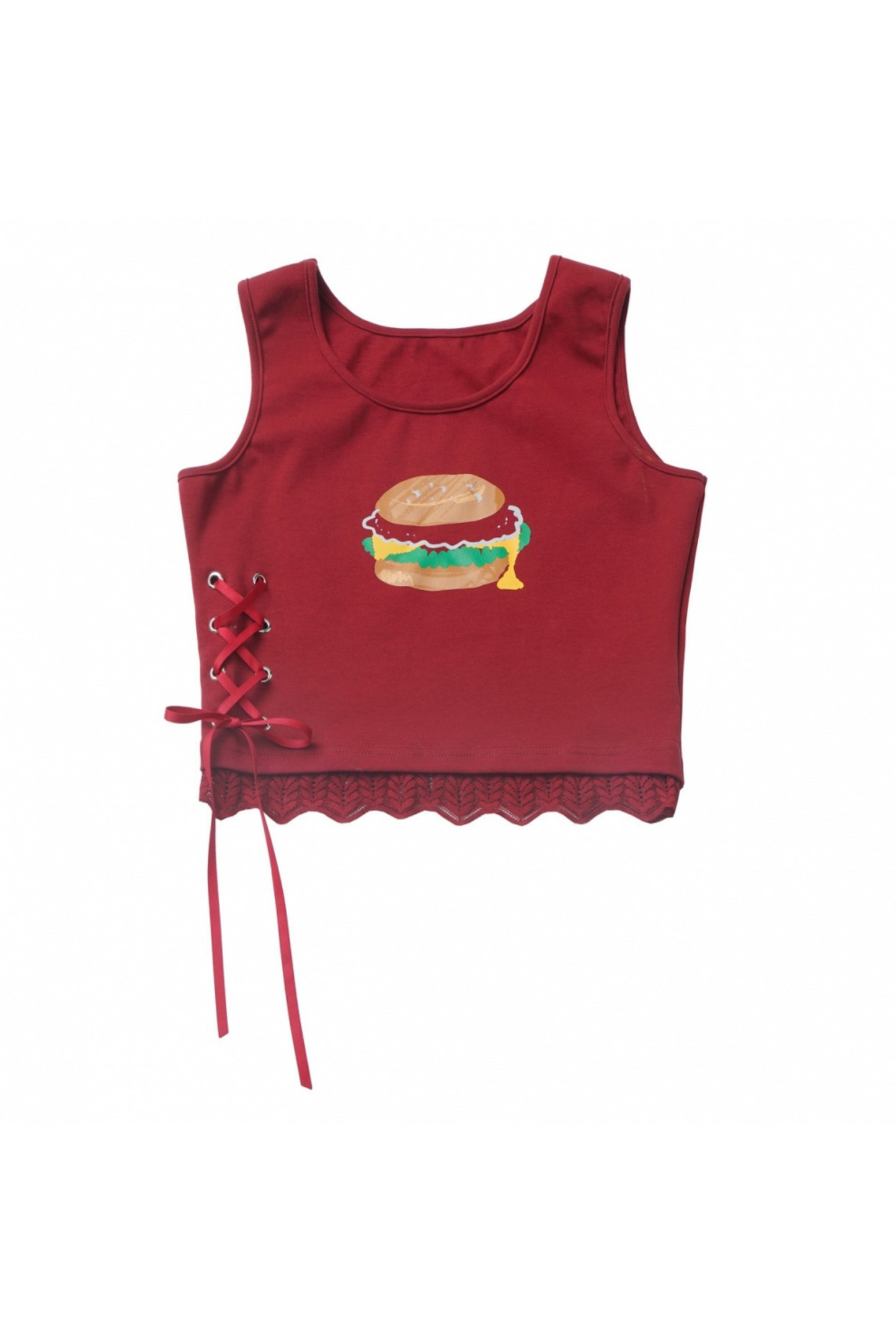 オーバーシャツ＋ノースリーブトップス＋ケーキスカート