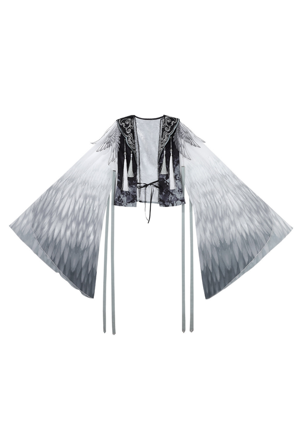 チャイナビッグスリーブケープ+シャツ+ロングスカート+ウエストベルト+チャイナトップス+スカート+キャミソールドレス+レッグウォーマー