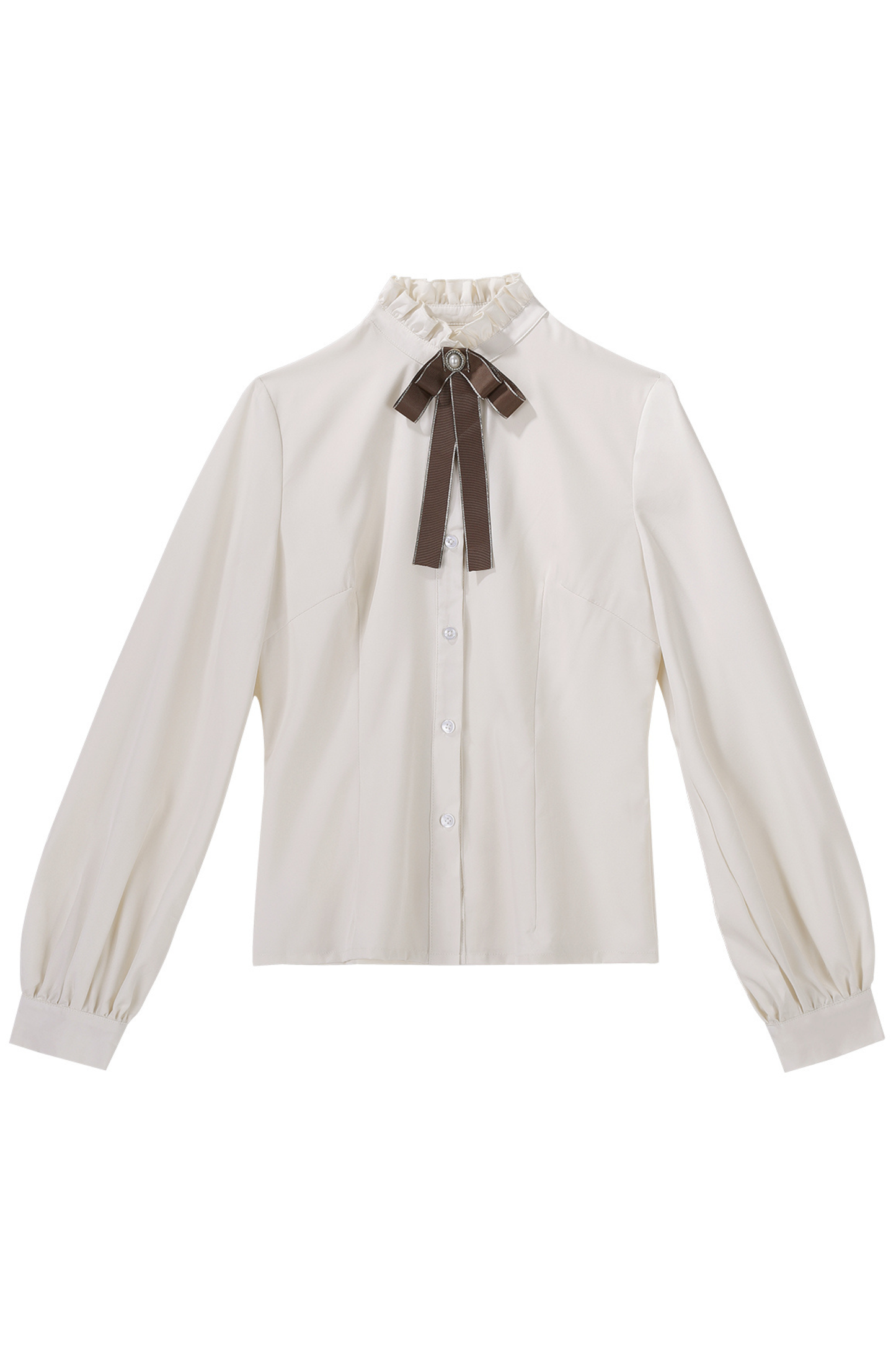 レトロロングコート+スカート+シャツ+ベスト