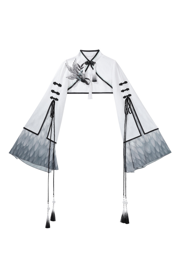 ダークチャイナドレス+ビッグスリーブケープ+チャイナトップス+スカート+キャミソールドレス+レッグウォーマー