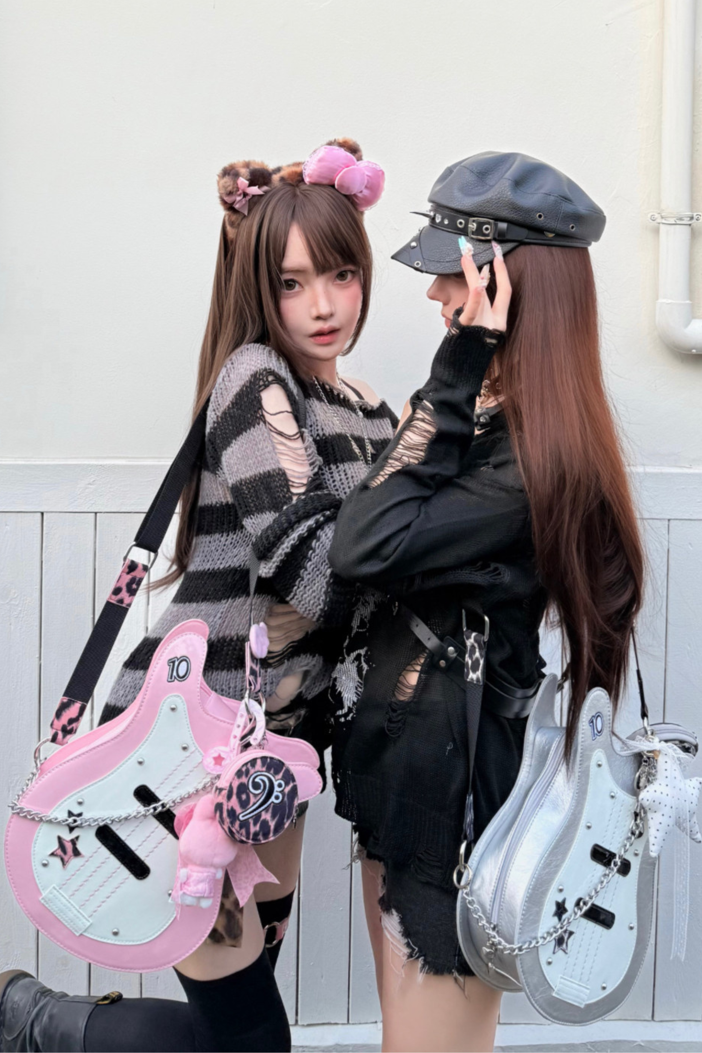 Dark Pop Color Blocking Crossbody Bag