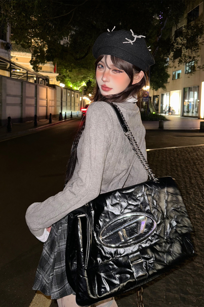 カレッジプレッピーVネックセーター