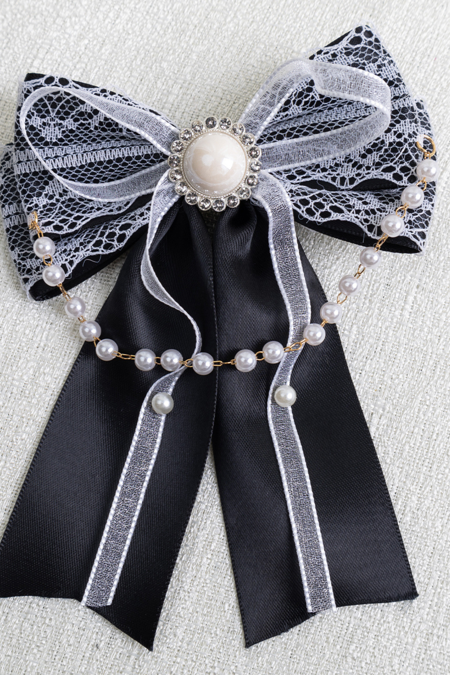 エレガントロリータボンネット+ヘアバンド+リボンクリップ+ハットクリップ+スリーブ