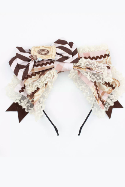 ベアティーパーティーロリータドレス+ジャンパースカート+シャツ+カチューシャ+ブローチ+エプロン