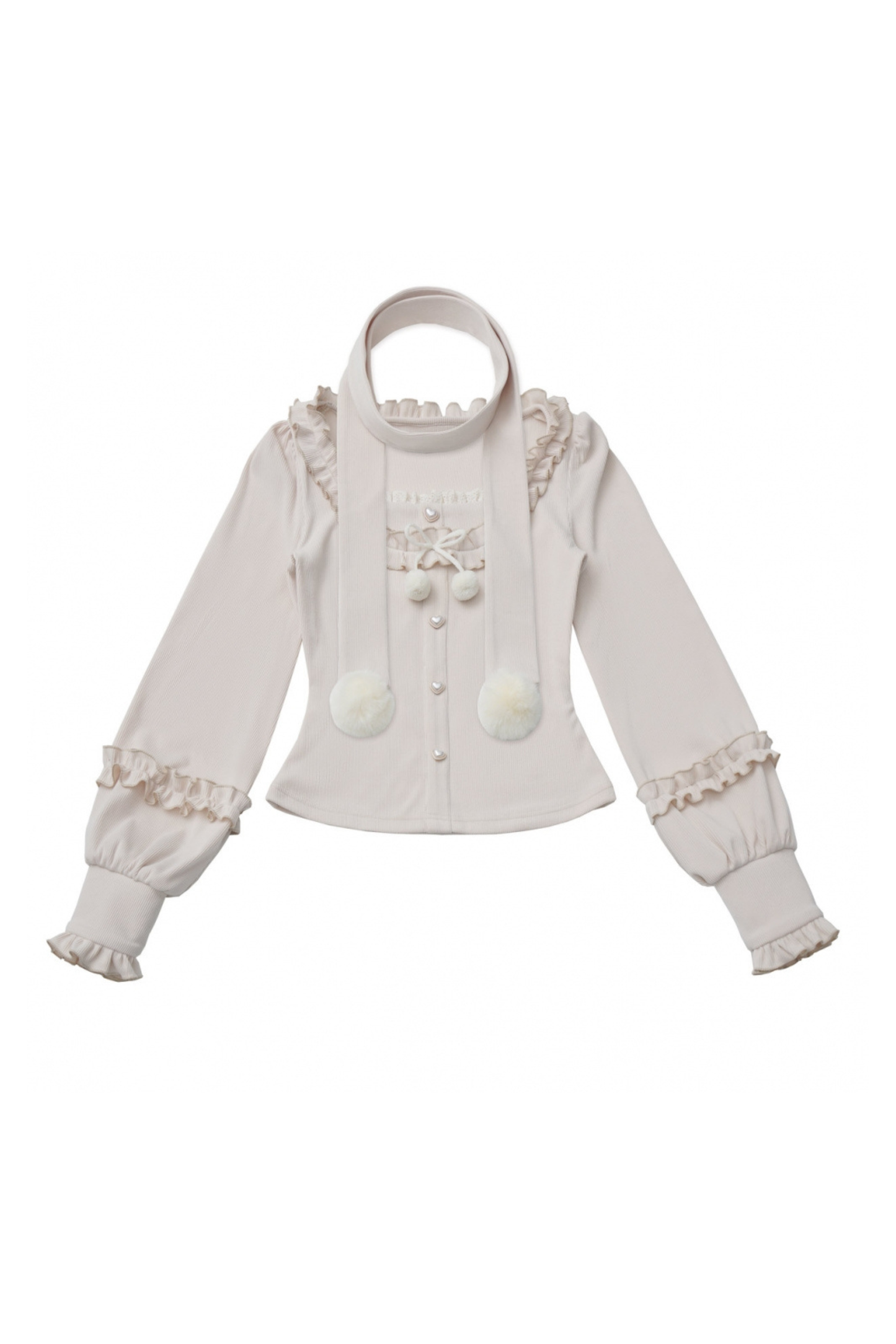 ベルベットベアフードケープ+トップス+サスペンダースカート+レッグカバー