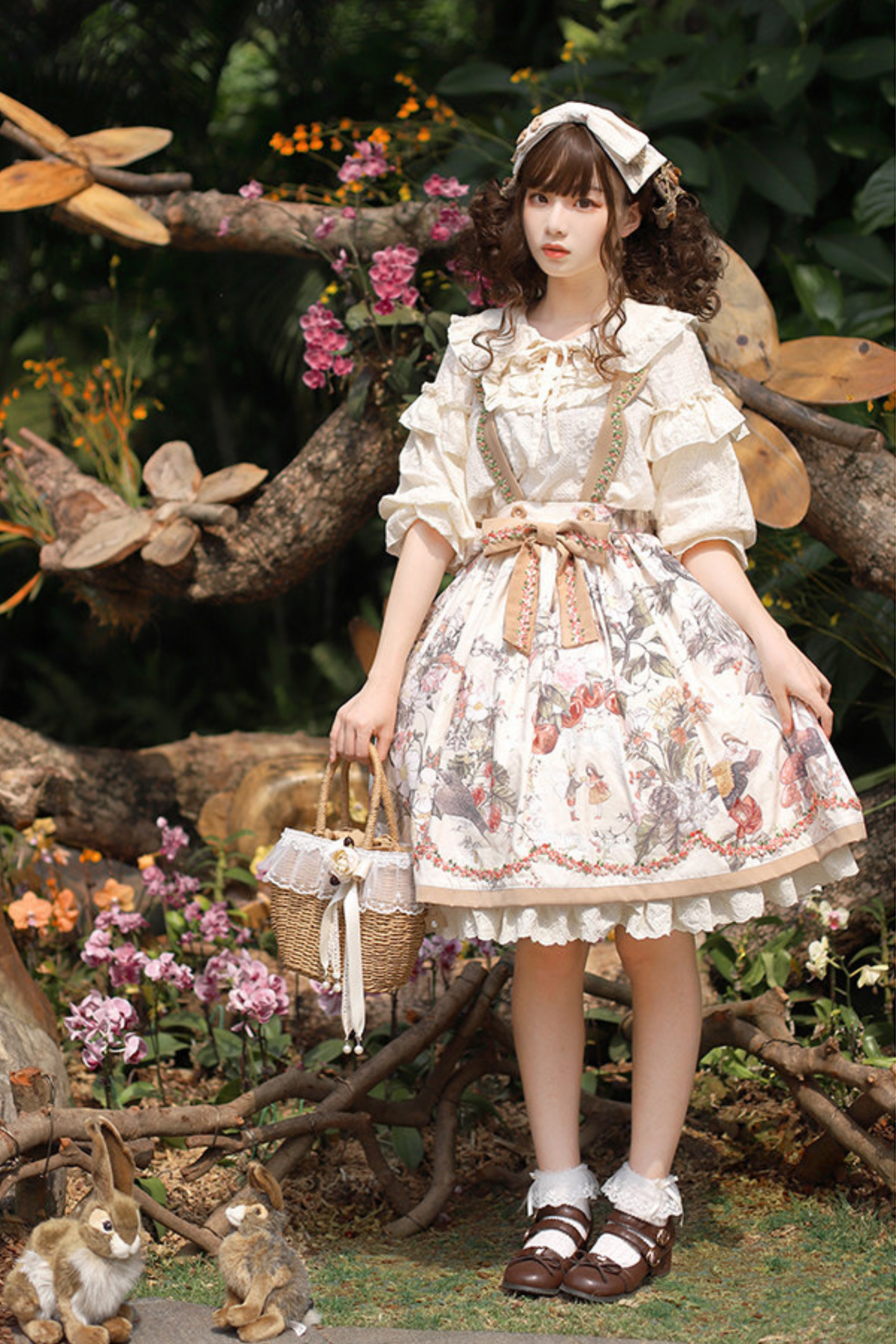 桑葚莉娜蘿莉塔搖擺裙+吊帶裙