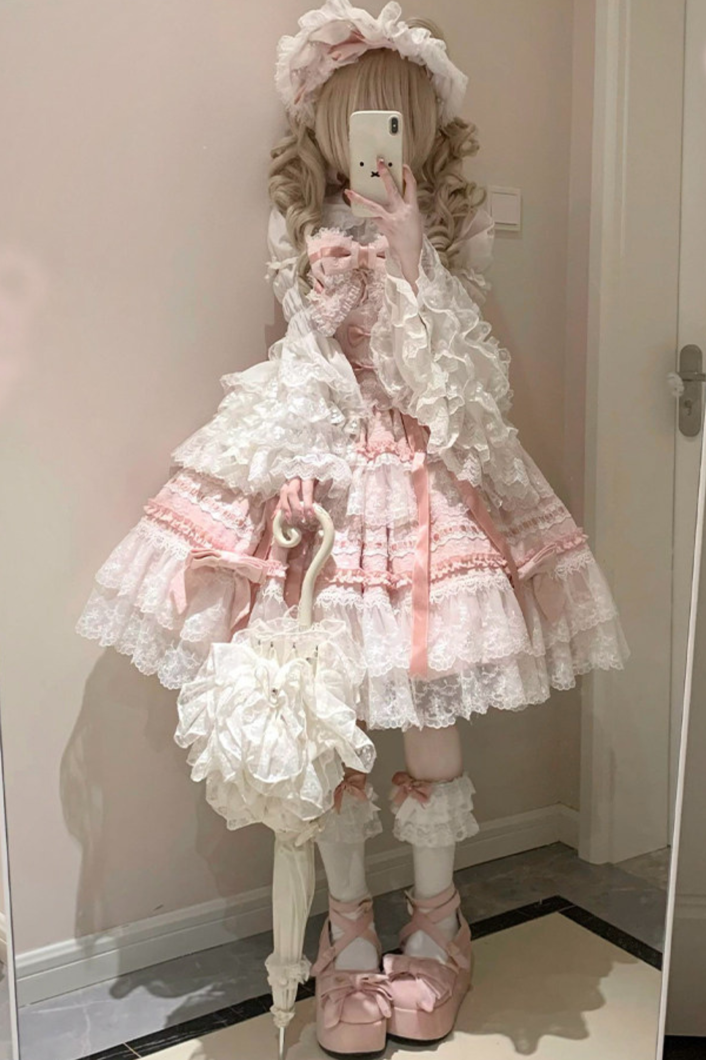 Nice Heartbeat Lolita Dress + Cape + Hat