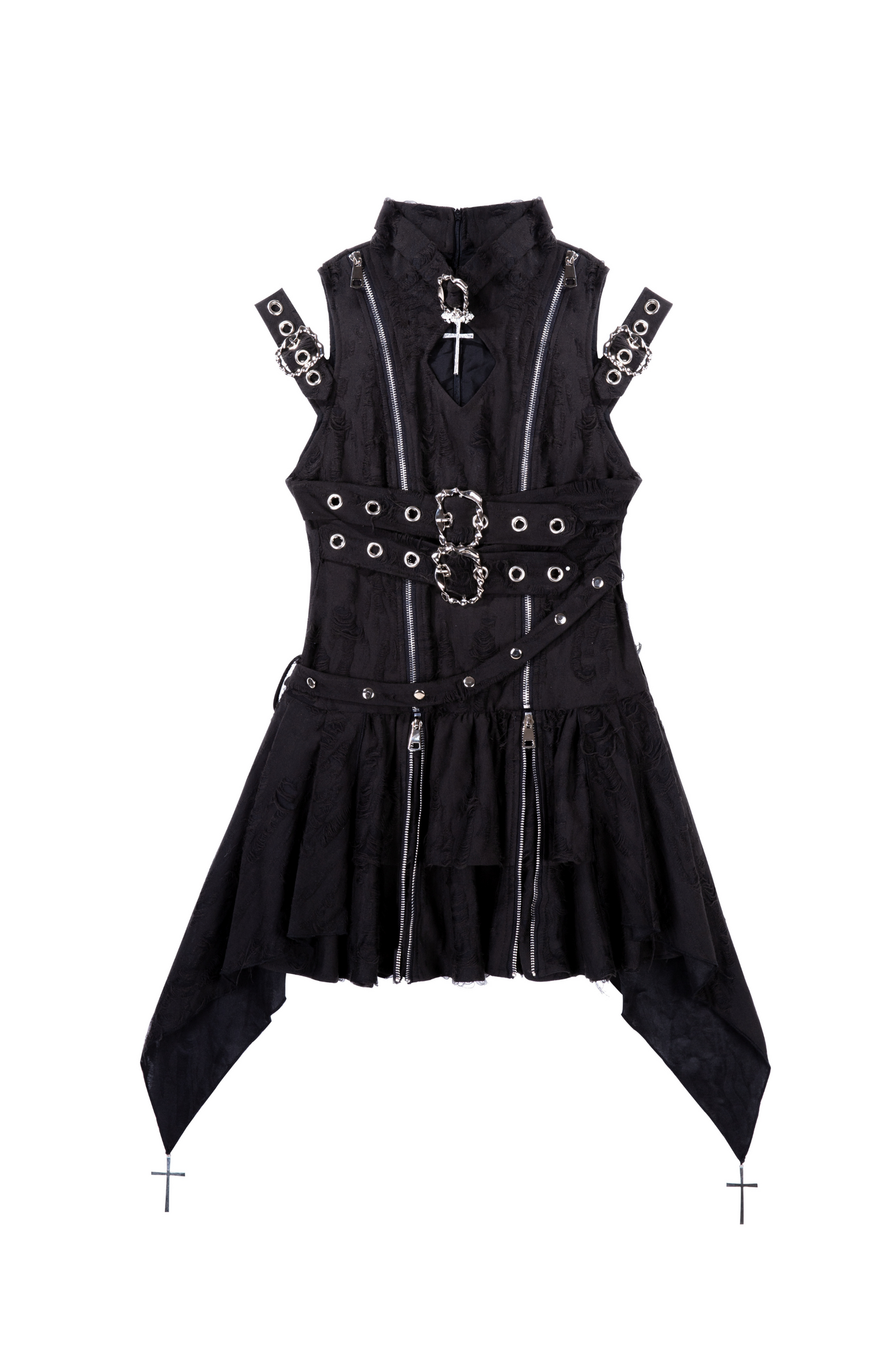 [Reservations] Dark Gothic Style Sleeveless Dress + Belt