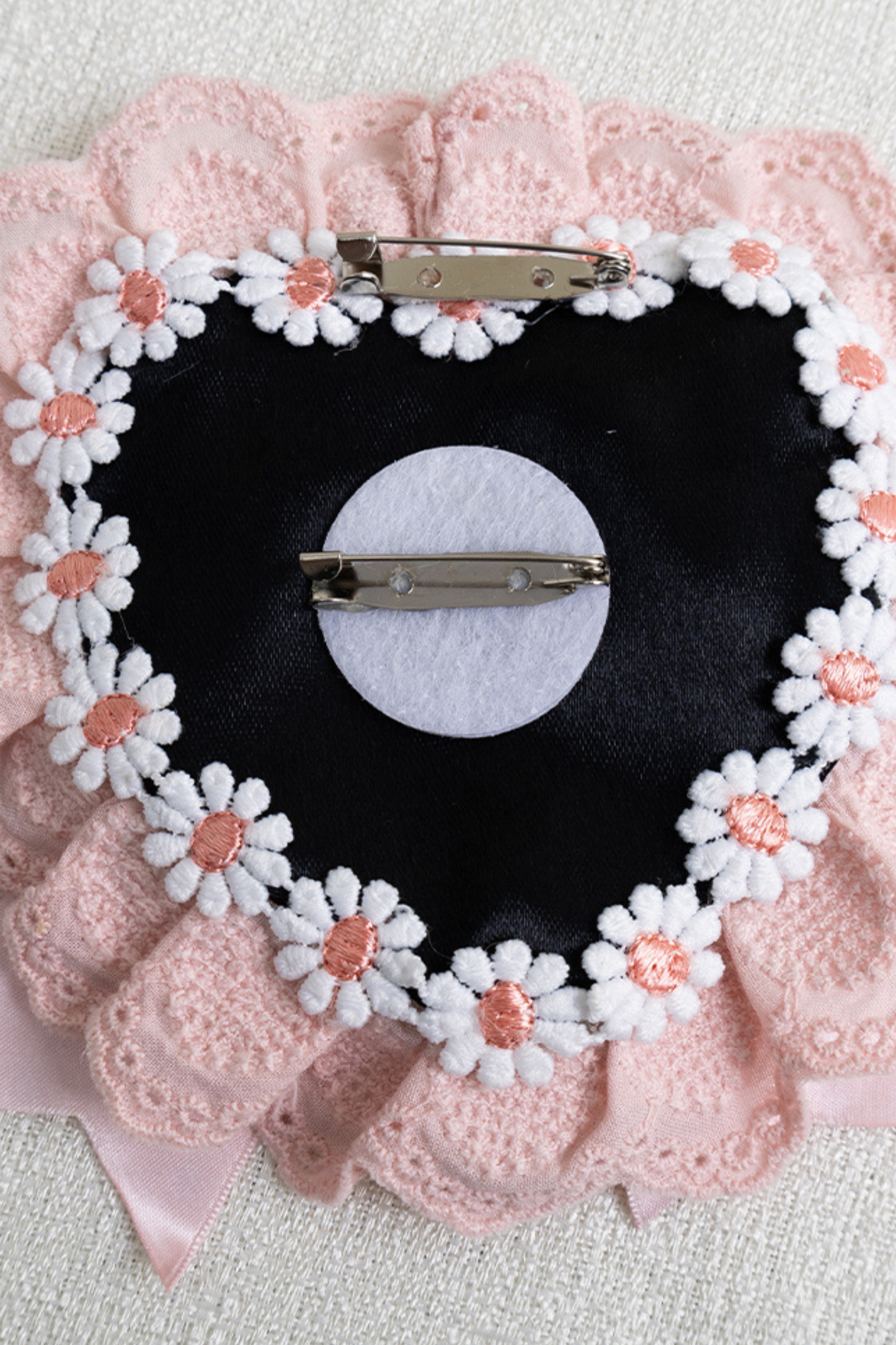 フリルリボンボンネット+ヘアバンド