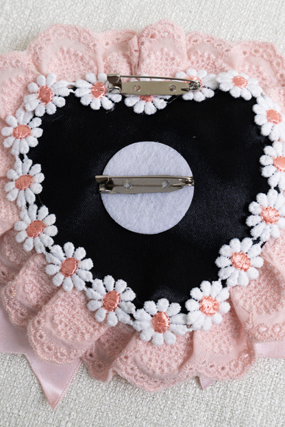 フリルリボンボンネット+ヘアバンド