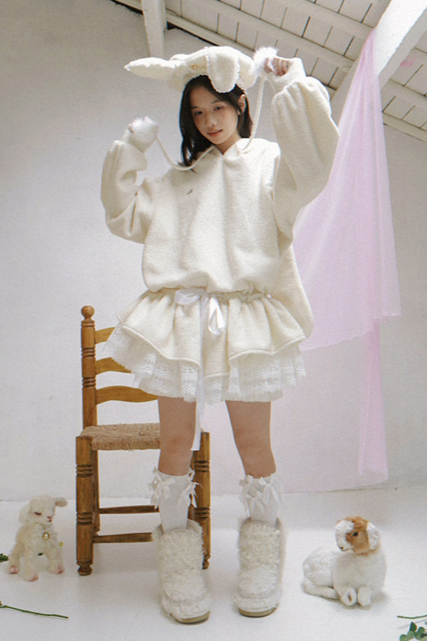 Plush Lace Angel Dress