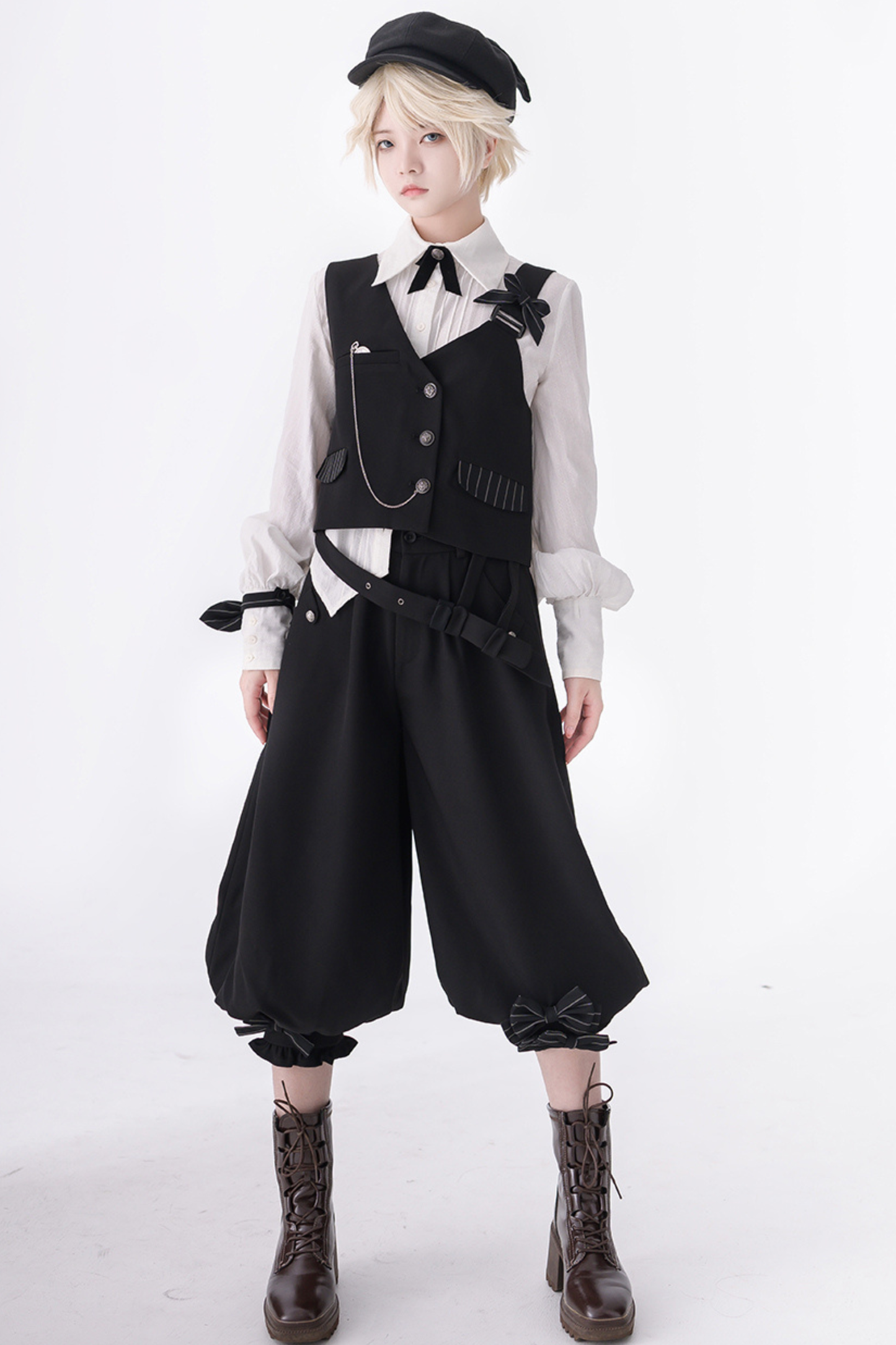 クールシックベスト+シャツ+バルーンパンツ