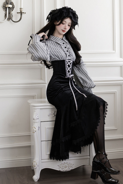 Fishtail Dress + Flare Dress + Hat + Hairband