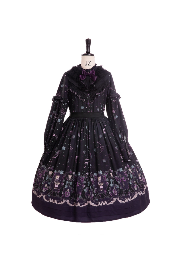 Winery Retro Bear Lolita Dress