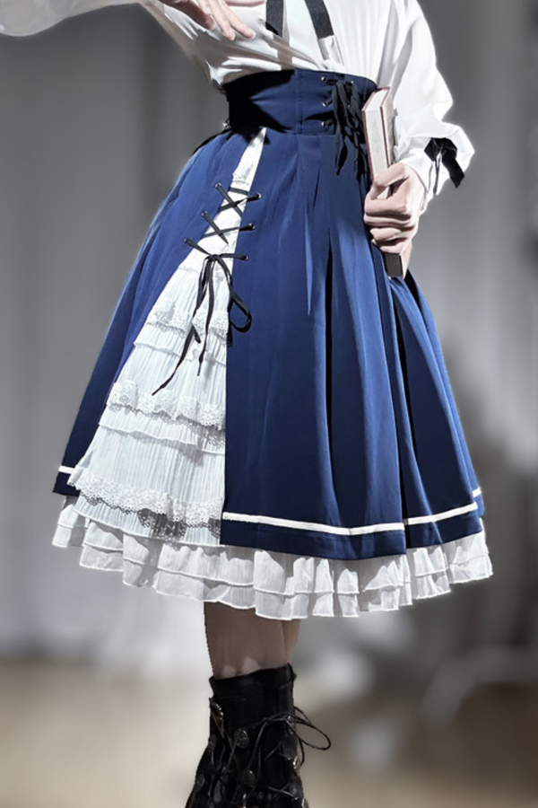 Western Fantasy Cloak Vest + Cape + Skirt + Shirt