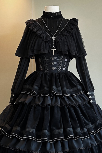 【予約商品】ロリータシャツ+フィッシュボーンスカート