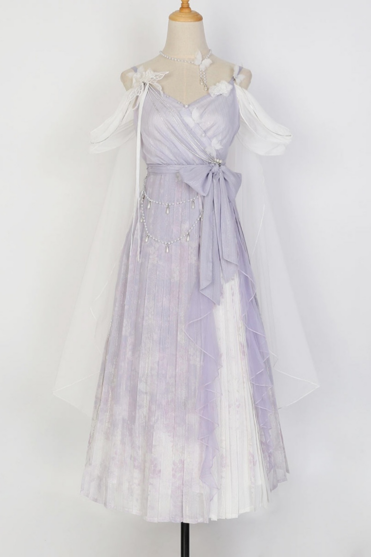 [Reservations] Sweet is Elegant Girly Dress + Shawl + Necklace