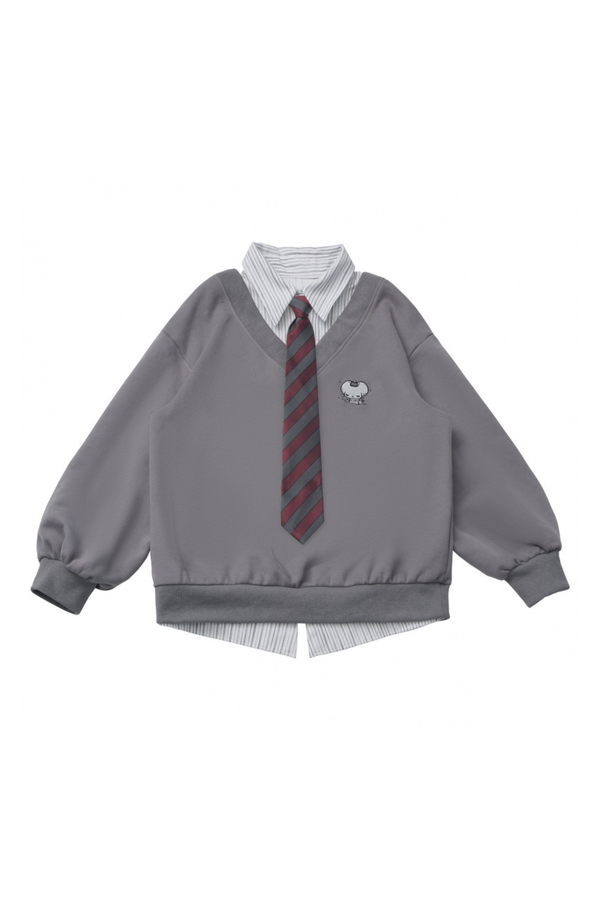 Big fur collar jacket + top + skirt + pants + check hooded jacket