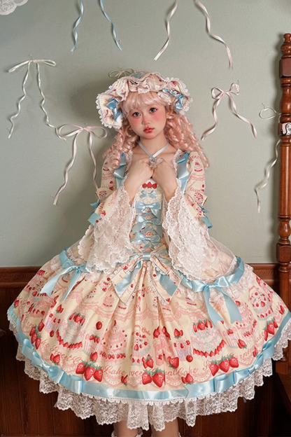 [Pre-order Deadline: July 8] Strawberry Doll Ribbon Dress