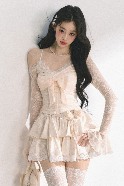 French Lace Tiered Cake Skirt