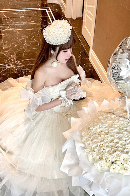 ファーストラブフローラルドレス+スリーブ