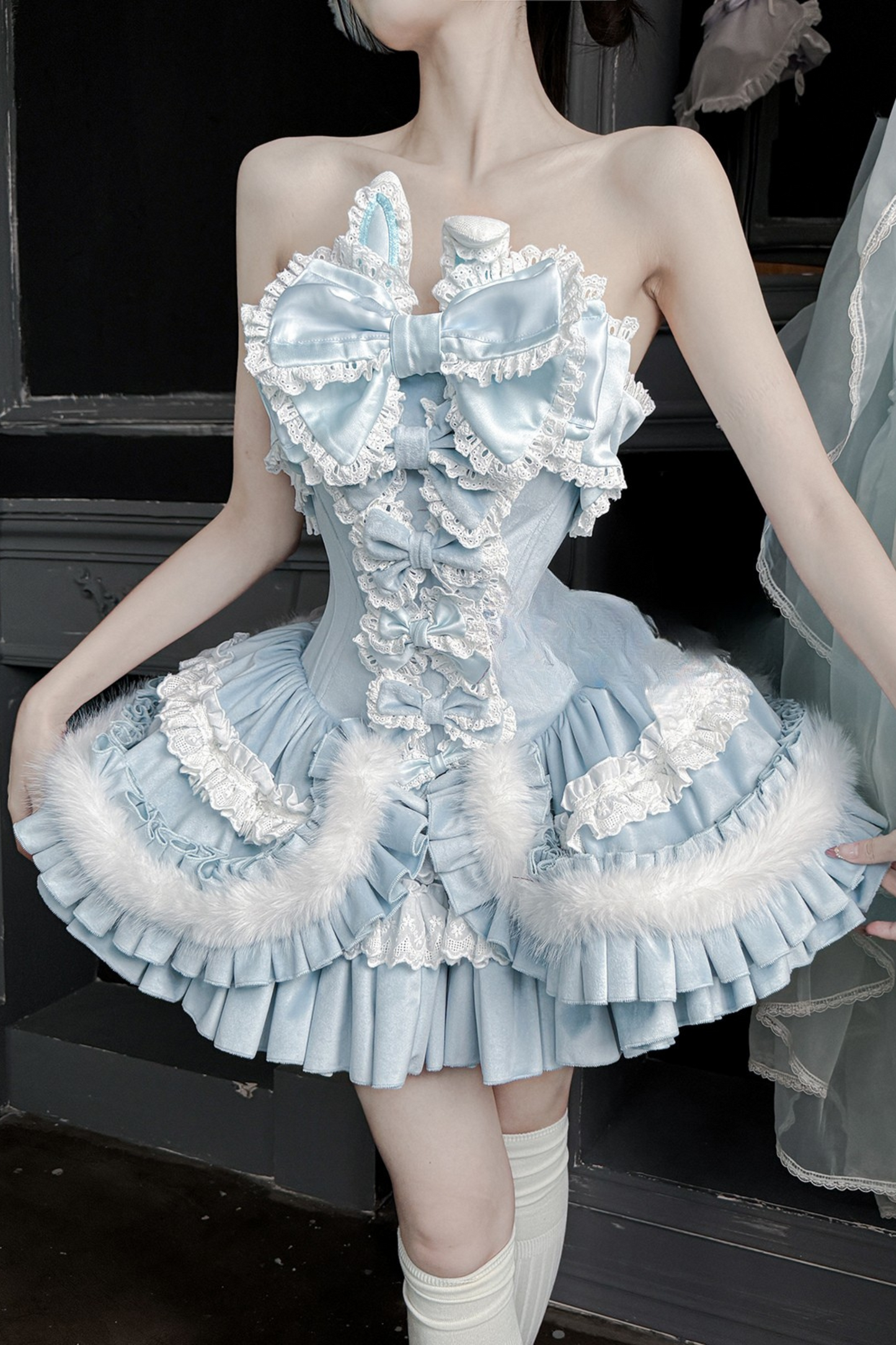Swan Haute Couture Lolita Dress Set