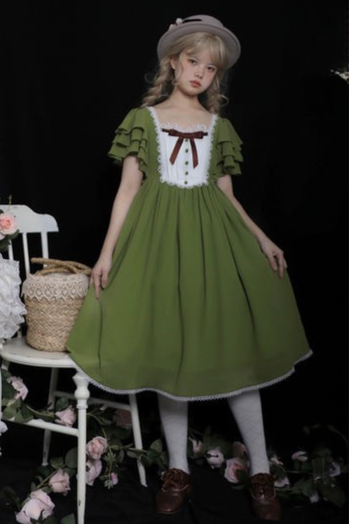 レトロメモリーフレアロリータドレス