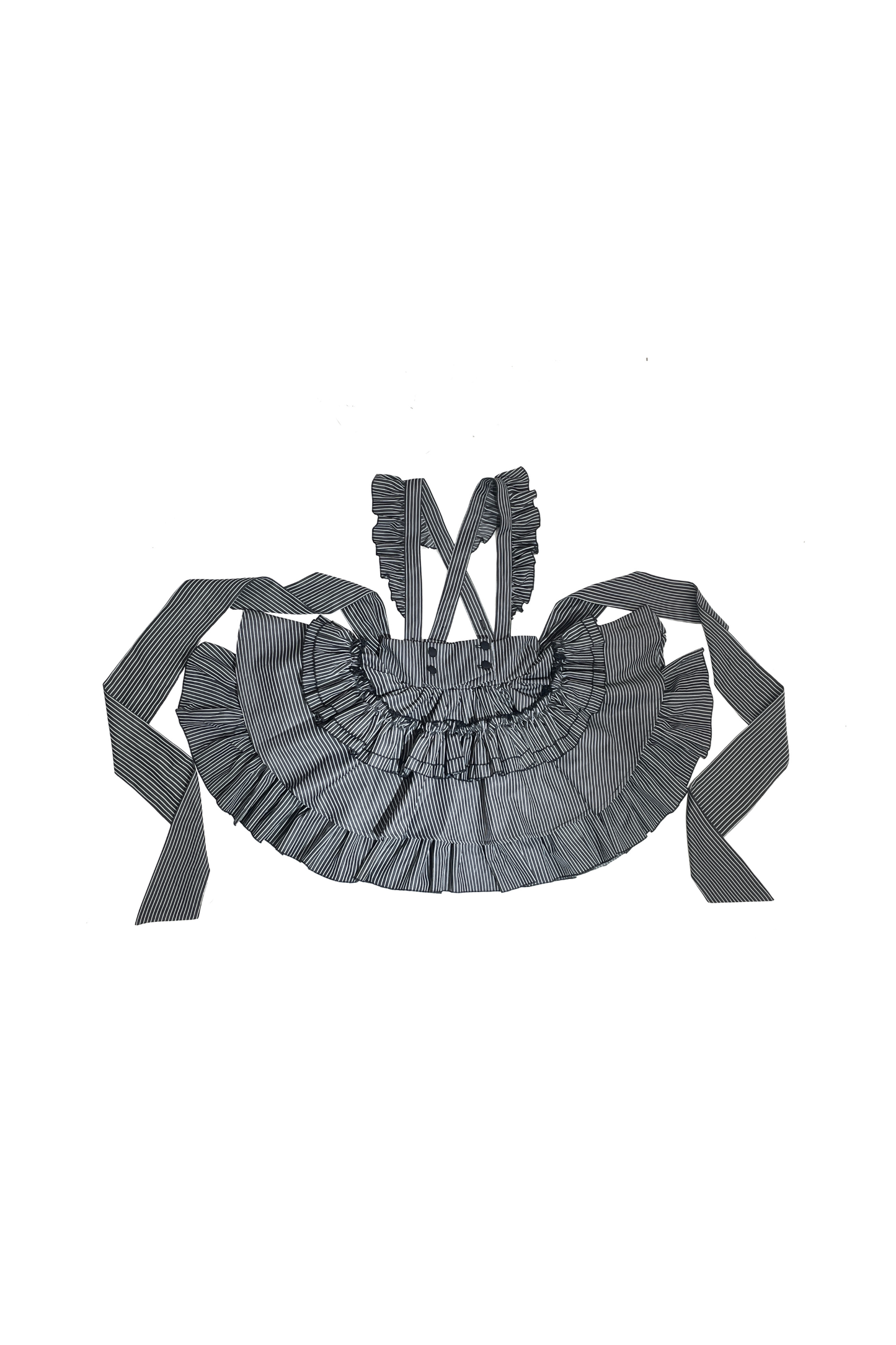 ストライプゴシックロリータシャツ+ケーキスカート