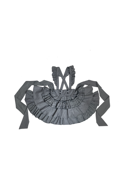 ストライプゴシックロリータシャツ+ケーキスカート