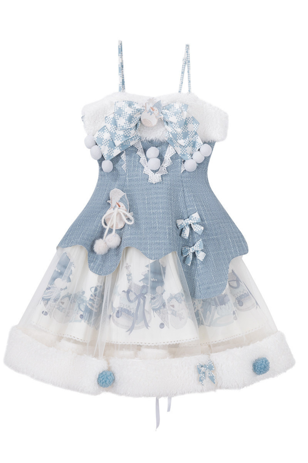 スノーアイランドロリータドレス+トップス+ショール