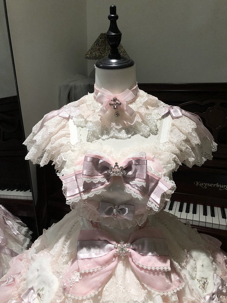 【2月26日予約締切】ドールロリータエレガントジュエルプリンセスドレス＋ファードレスコンプリートセット