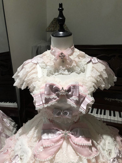 【2月26日予約締切】ドールロリータエレガントジュエルプリンセスドレス＋ファードレスコンプリートセット