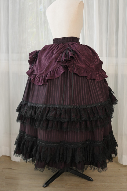 [3월 16일 예약마감] 빅토리아 릴리스 고딕 로리타 셔츠 + 조끼 + 스커트