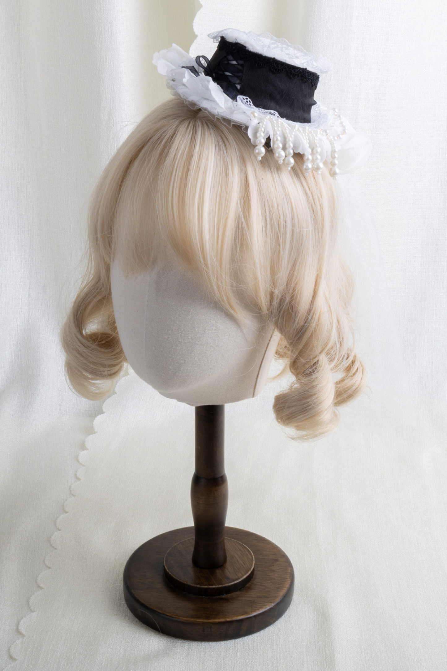 レースハットロリータクリップ