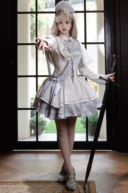 위치스 샤이닝 로리타 탑 + 스커트 + 보닛